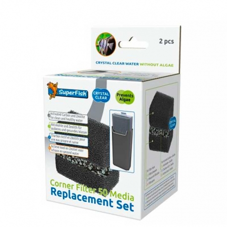 SUPERFISH Corner Filter 50 Media set - Set de filtration Aqua Store