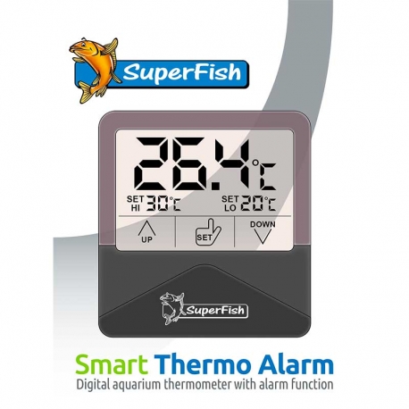 Thermomètre numérique pour aquarium - SUPERFISH Smart Thermo Alarm