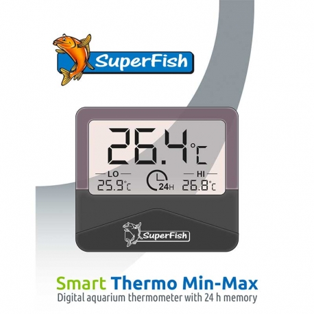 SUPERFISH Smart Thermo Min-Max - Thermomètre numérique pour aquarium