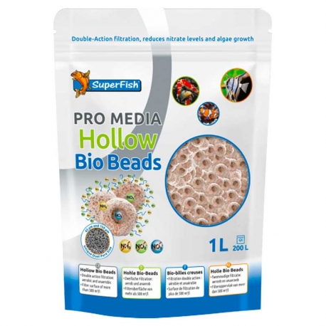 SUPERFISH Pro Bio Bead 3D - Support bactérien - 1000 ml