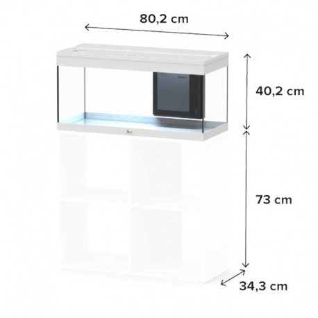 Image 2 - Aquarium AQUATLANTIS Prestige 80 noir tout équipé - 111 Litres Aqua Store
