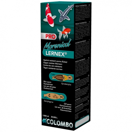 COLOMBO Morenicol Lernex Pro 1000ml/20000 Litres - Traitement pour poisson bassin