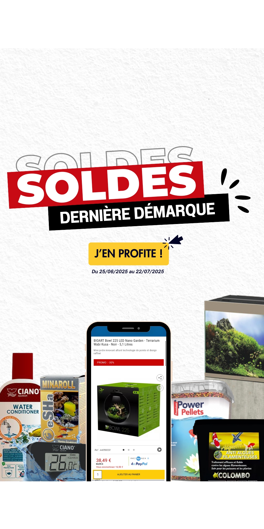 Bannière soldes été 2025