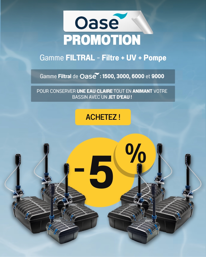 Bannière promo Filtral Oase -5% Mobile